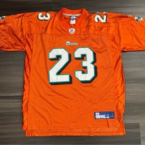 Reebok Miami Dolphins Ronnie Brown #23 NFL Alternate Orange Home Jersey Men’s XL